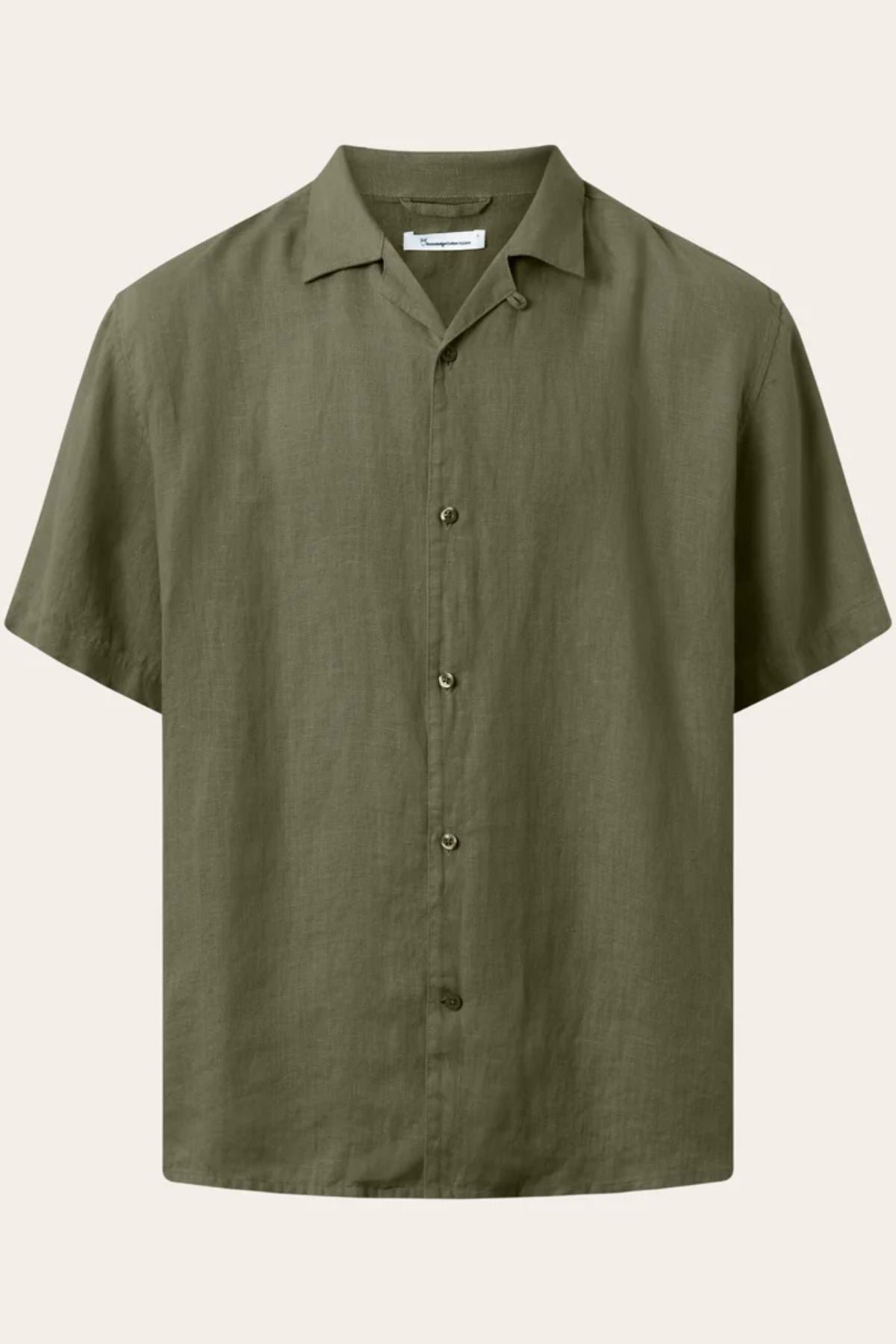 Chemise box short sleeve linen - Knowledge cotton apparel