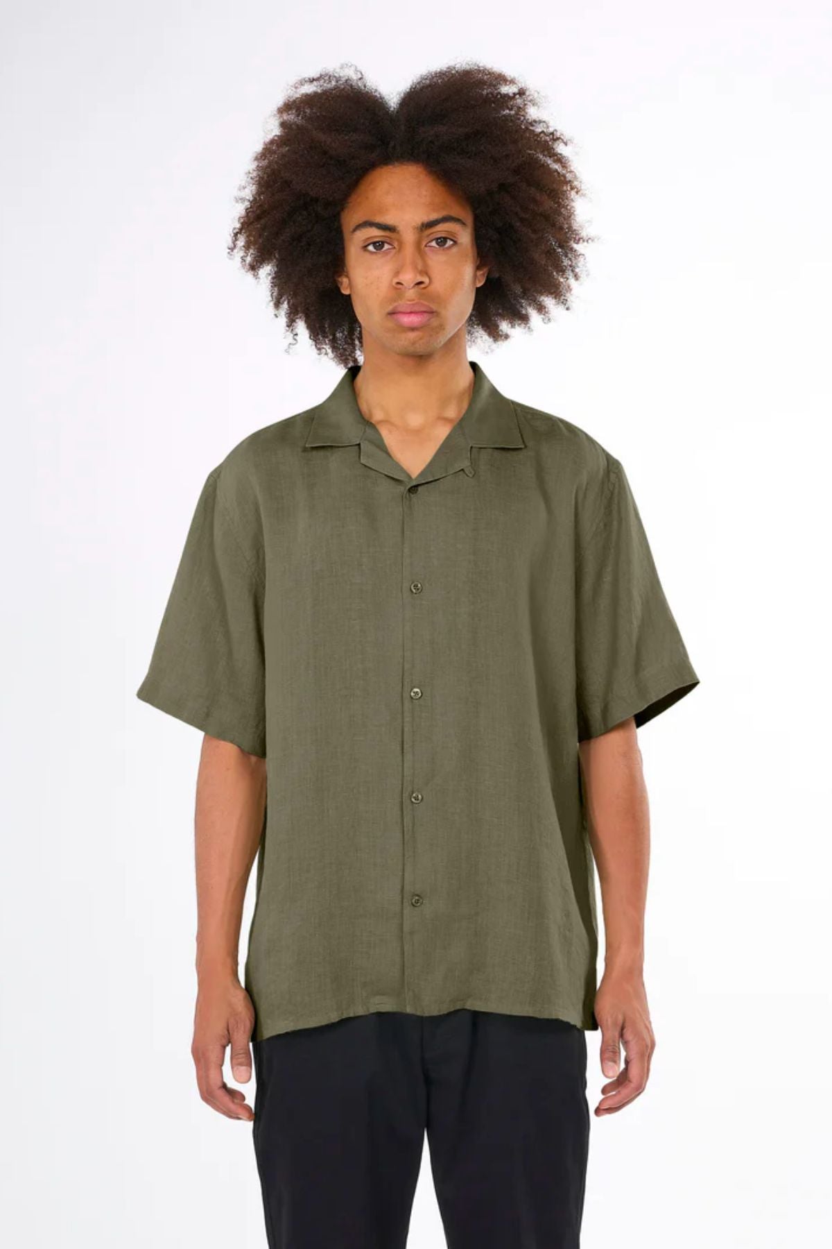 Chemise box short sleeve linen - Knowledge cotton apparel