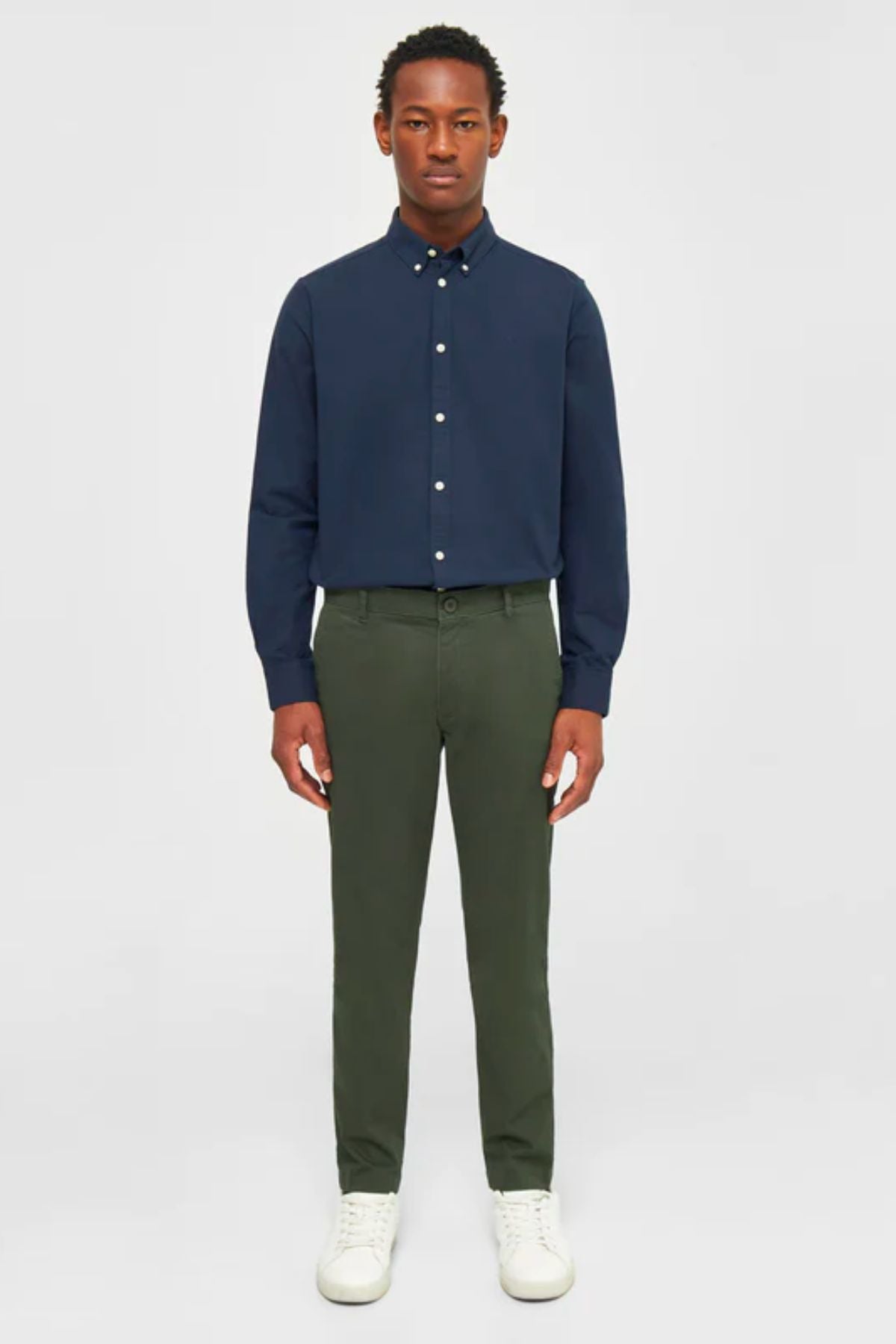 Chino luca slim twill chino pants - Knowledge cotton apparel