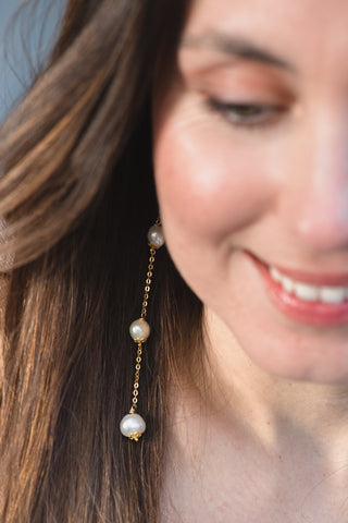 pearl earrings for bride