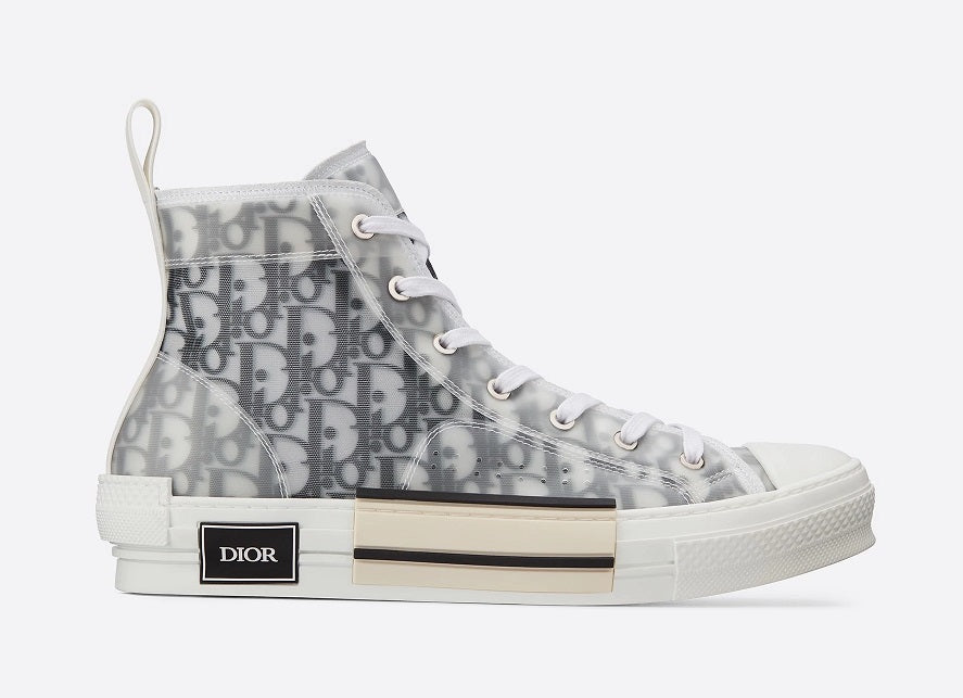 grey dior high tops