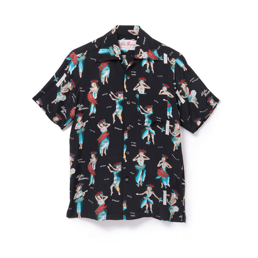 BIRDS OF PARADISE SHORT SLEEVE BLACK – Alohablossom