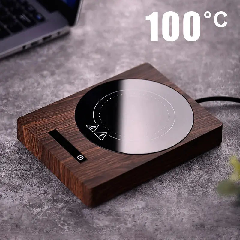 100°C Cup Heater – 5-Temp Mug Warmer & Tea Maker | USB & Plug-In