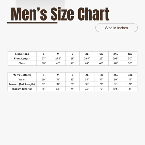 Size Charts – West Run Apparel