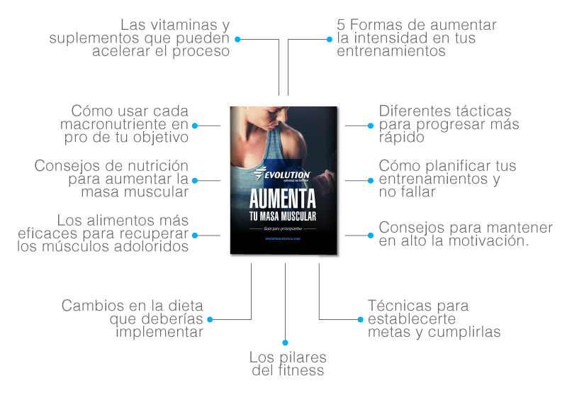 ¿Qué incluye el ebook Aumenta tu masa muscular - Guía para principiantes?