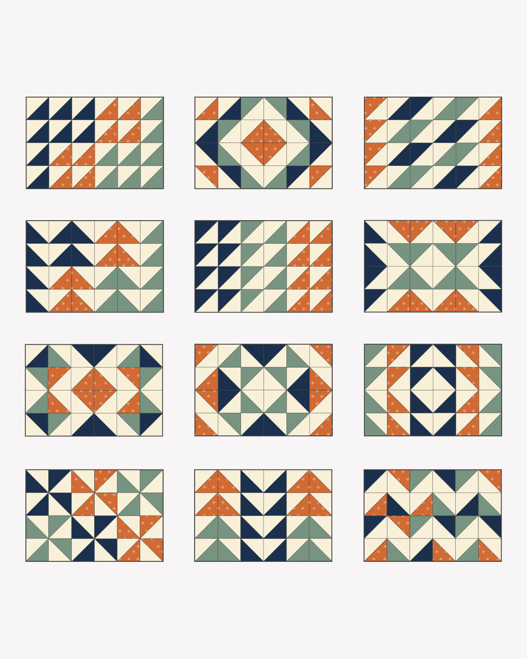 Playful Placemats pattern layouts