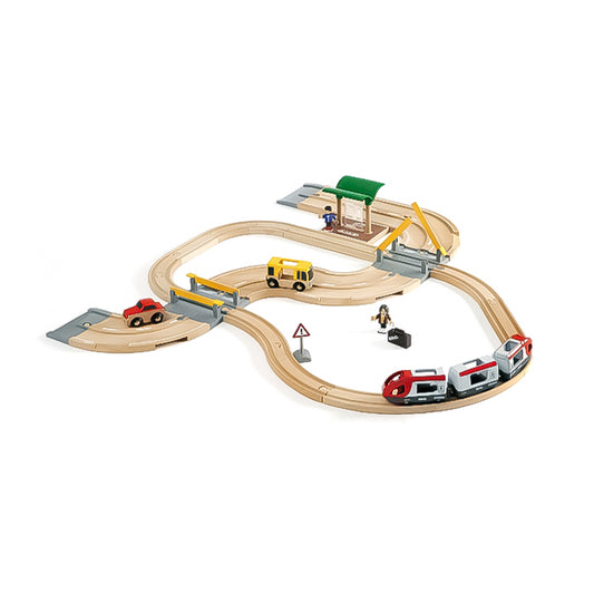  BRIO World 33210 - Rail & Road Loading Set - 32 Piece