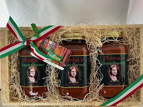ANNA'S SIMPLY GOURMET SIX JARS + Free Package of Pasta