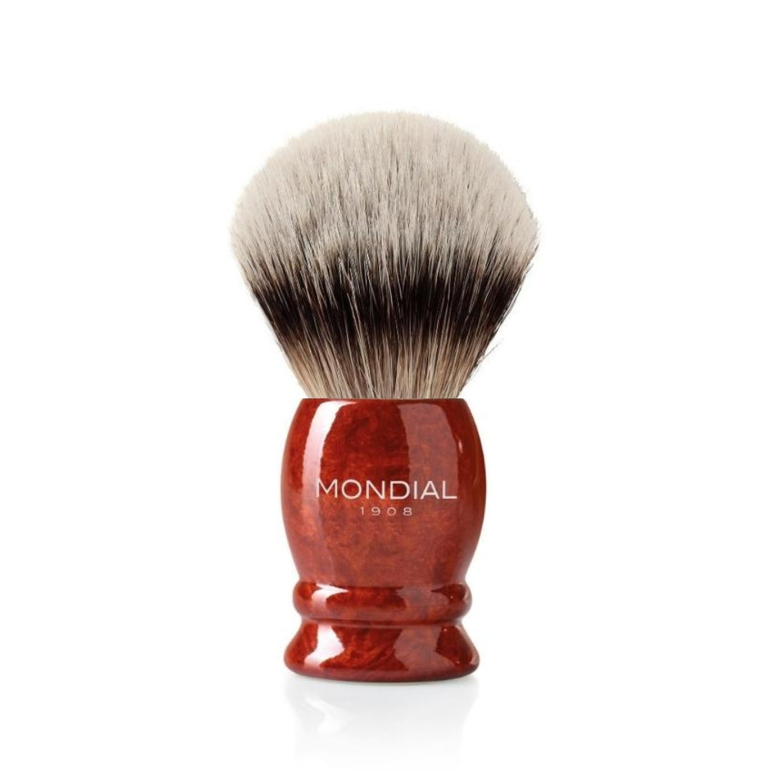 Radica (Briar) Wood Brush with High Mountain Badger: XXL - Mondial 1908 Shaving US product image