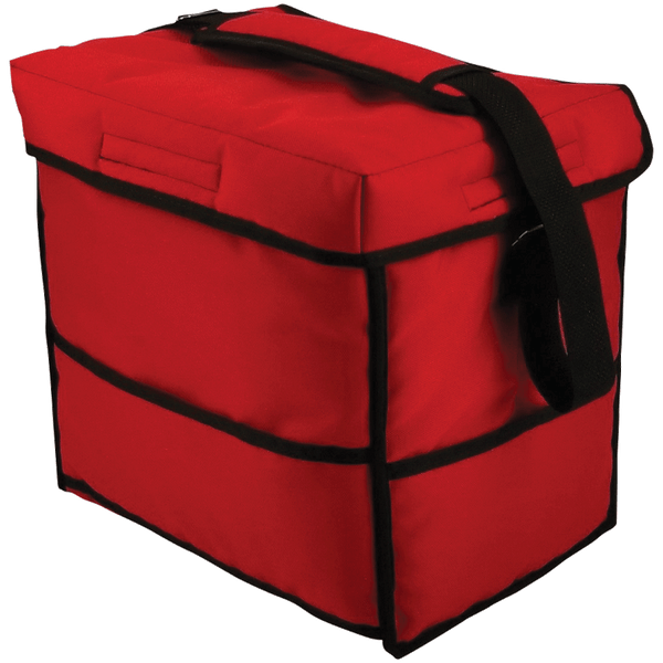 Choice Insulated Delivery Bag, Soft-Sided Sandwich / Take-Out Hot / Cold  Delivery Bag, Red Nylon, 15 x 12 x 12