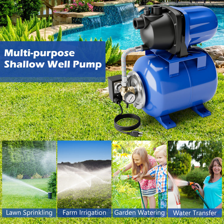 1200W-1.6HP-Shallow-Well-Pump-1000GPH-Garden-Water-Pump-Jet-with-Pressure-Tank-for-Garden-Irrigation