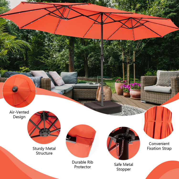 15-Ft-Outdoor-Patio-Umbrella-Double-Sided-Twin-Market-Umbrella-with-48-LED-lights-and-Crank-Handle