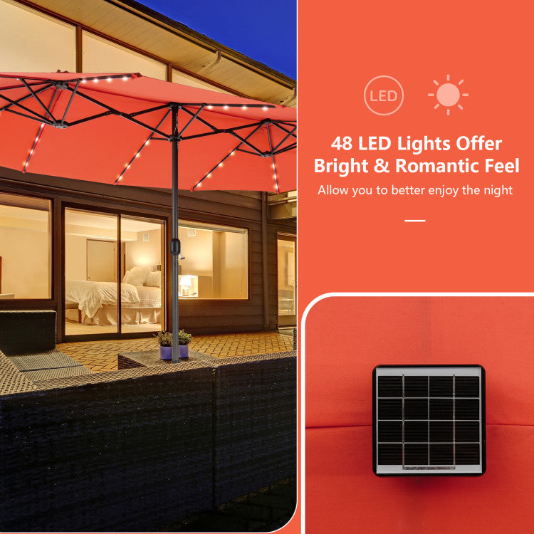 15-Ft-Outdoor-Patio-Umbrella-Double-Sided-Twin-Market-Umbrella-with-48-LED-lights-and-Crank-Handle