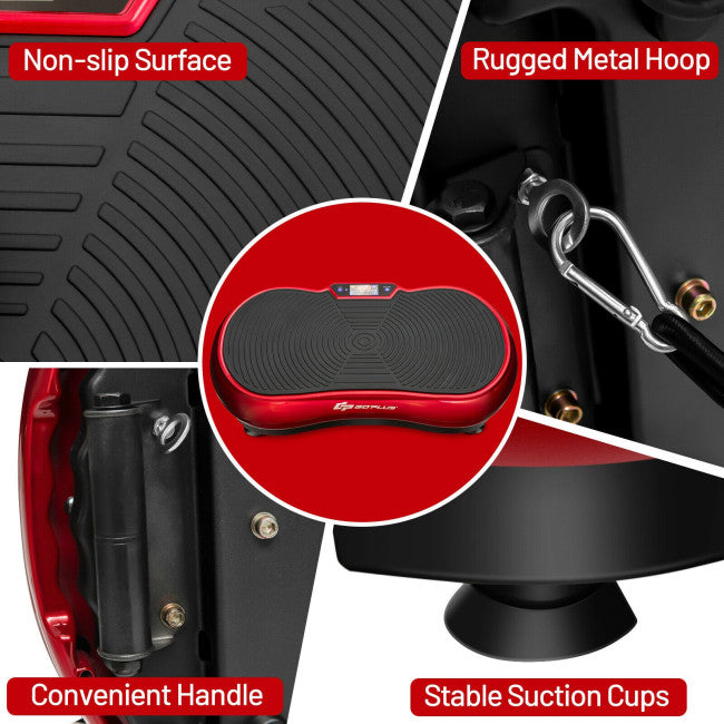 3D Vibration Plate Whole Body Vibration Exercise Machines with Remote Control and Bluetooth