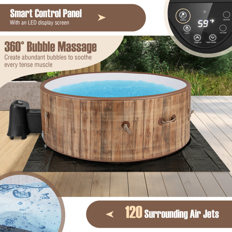 72-Inches-4-6-Person-Inflatable-Hot-Tub-SPA-with-LED-Display-and-120-Air-Jets