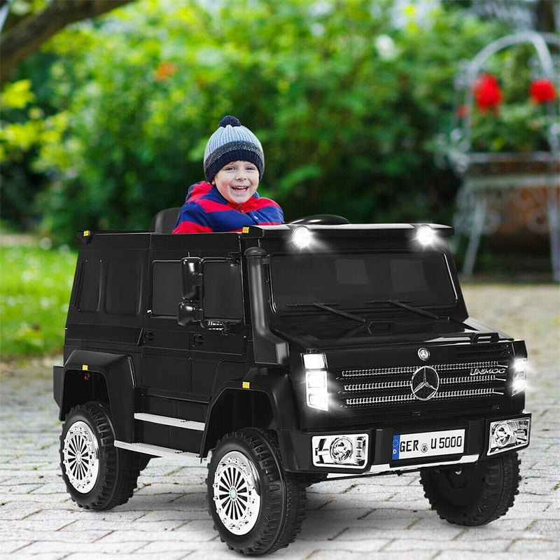 Chairliving 12V Kids Ride-On Toy Car Electric Mercedes Benz Unimog Off-Road Vehicle with Remote Control