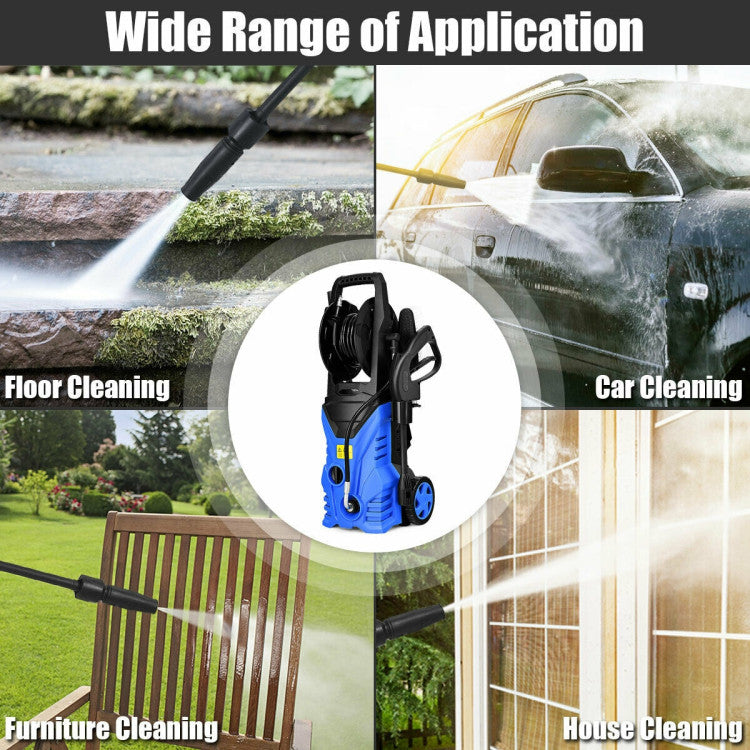 Chairliving 1800W Electric Pressure Washer 2030PSI High-Pressure Washer Cleaner Machine with Adjustable Spray Wand