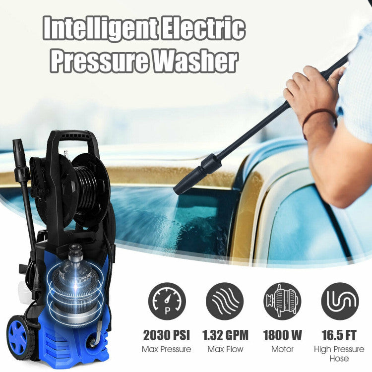 Chairliving 1800W Electric Pressure Washer 2030PSI High-Pressure Washer Cleaner Machine with Adjustable Spray Wand