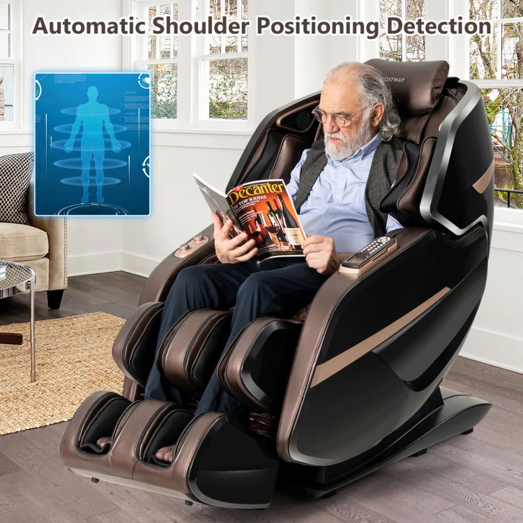 Chairliving 3D Double SL-Track Full Body Electric Massage Chair Zero Gravity Massage Recliner Chair with 8 Auto Massage Modes and Bluetooth Speaker