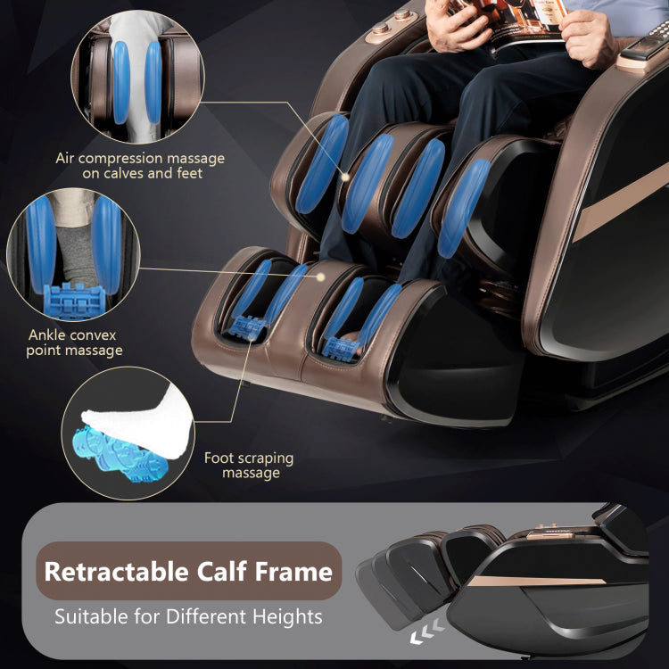 Chairliving 3D Double SL-Track Full Body Electric Massage Chair Zero Gravity Massage Recliner Chair with 8 Auto Massage Modes and Bluetooth Speaker