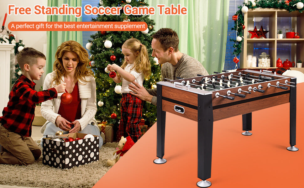 Chairliving 54 Inch Football Table Indoor Soccer Game Table Competition Sized Football Arcade Room Sport for Adults Kids