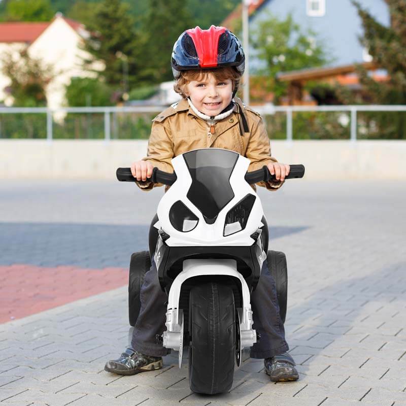 Chairliving 6V BMW Licensed Electric Kids Ride-On Motorcycle Battery Powered 3-Wheel Motorcycle Toy with Headlights