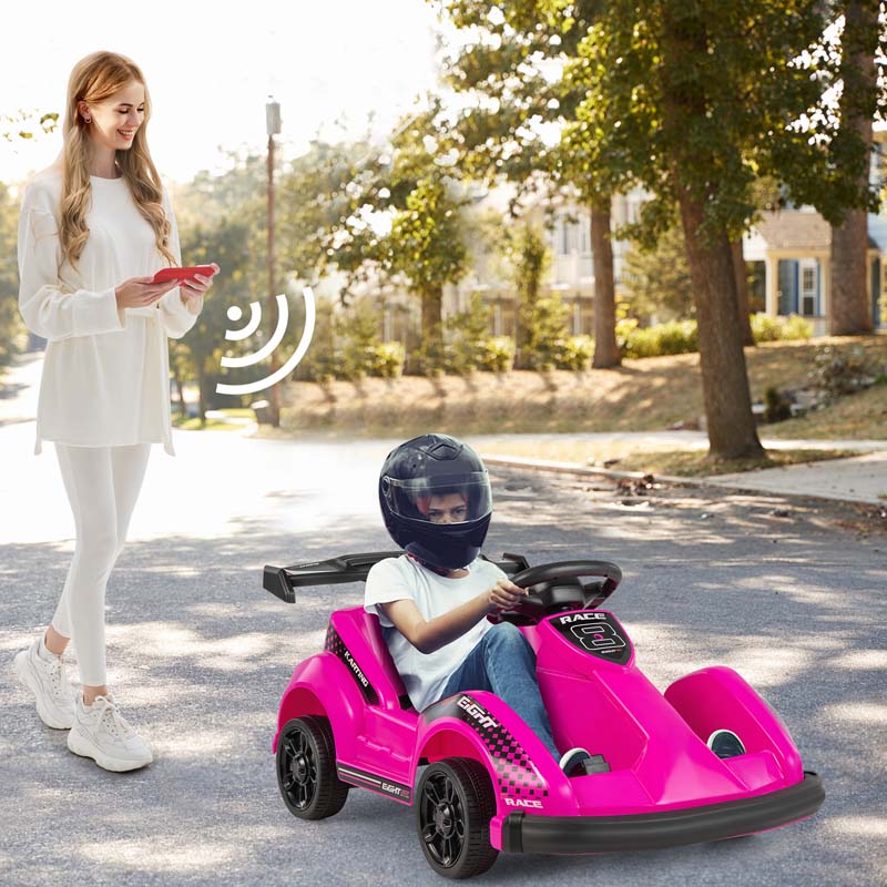 Chairliving 6V Kids Ride On Go Kart Battery Powered Electric Racing Truck Toy Car with Remote Control USB Port