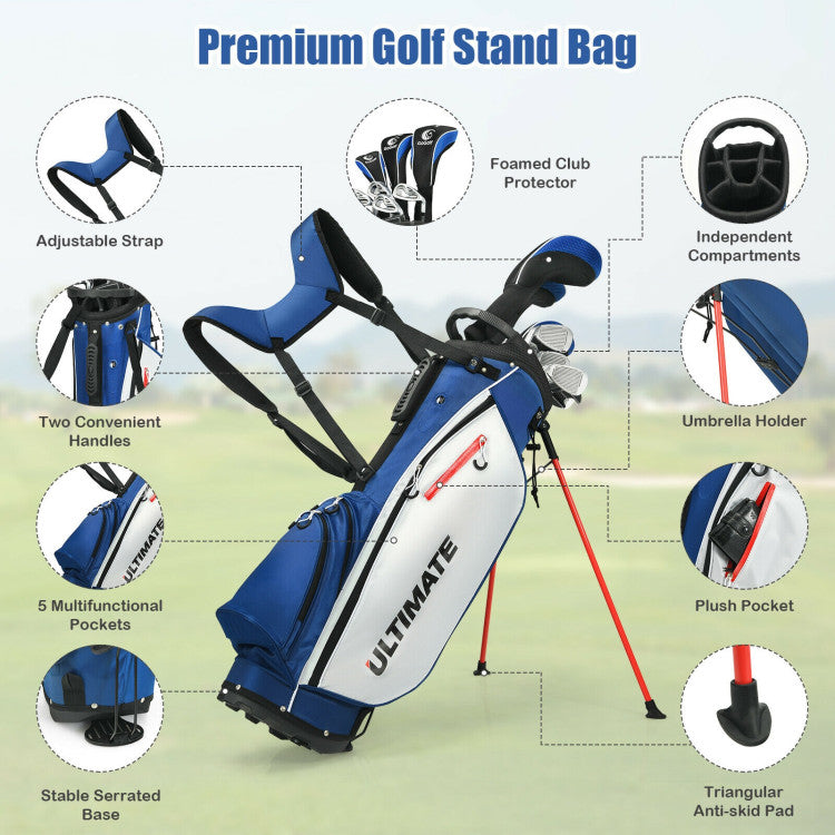 Chairliving Complete Golf Clubs Package Set with Free Putter & Stand Bag for Men Women