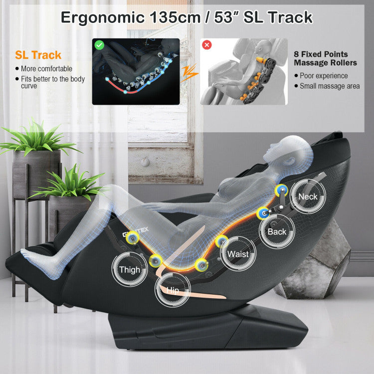 Chairliving Full Body SL Track Massage Chair Zero Gravity Massage Recliner with Remote Control and Built-in Speaker