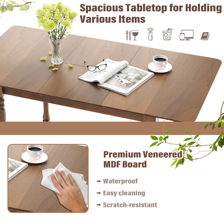 Chairliving Modern Extendable Dining Table Butterfly Leaf Rectangle Tabletop with Hardwood Structure