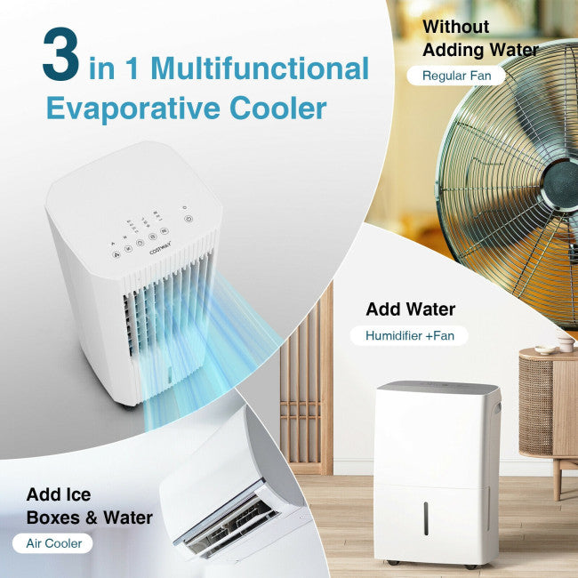 Chairliving 3-in-1 Evaporative Air Cooler Portable Air Conditioner Humidifier with 3 Modes and Remote Control