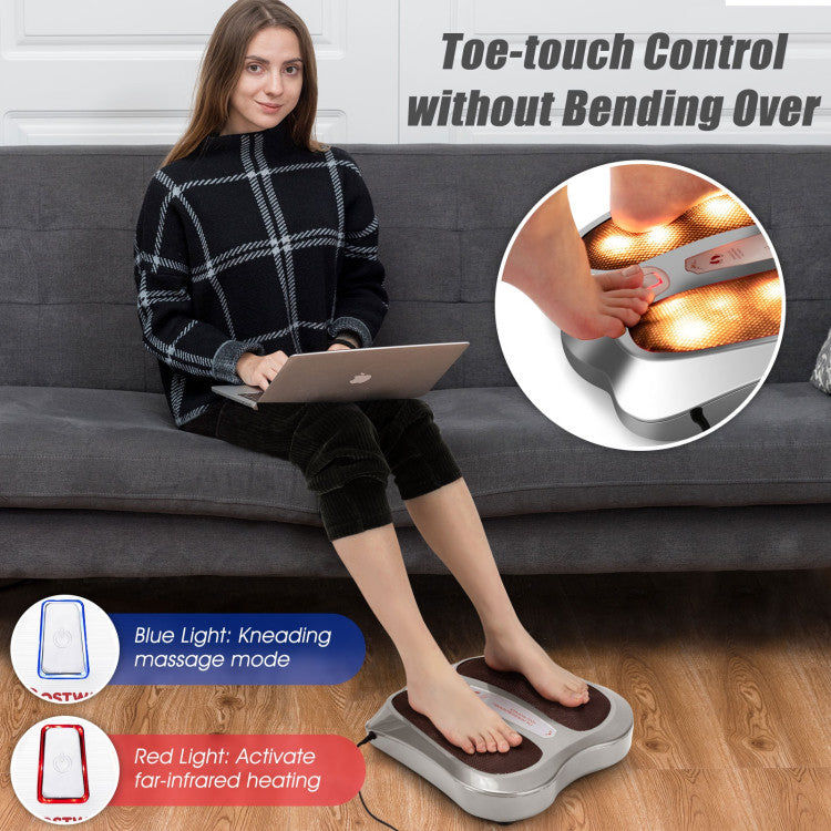 Chairliving Shiatsu Electric Foot and Calf Massager 18 Deep-Kneading Feet Stress Reliever with Heat for Muscle Pain Relief