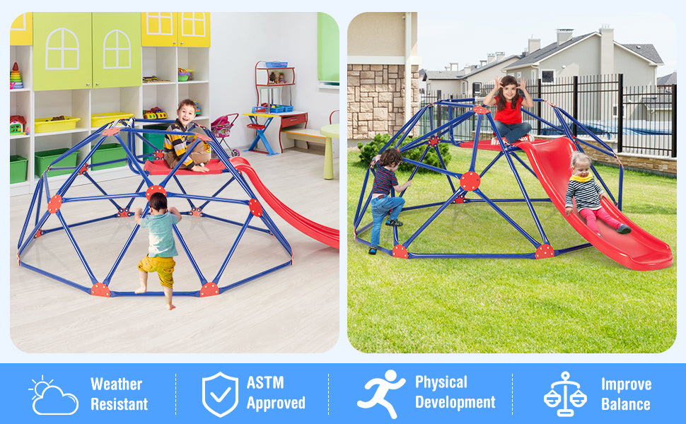 Kids Climbing Dome Outdoor Toddlers Jungle Gym Geodesic Climber