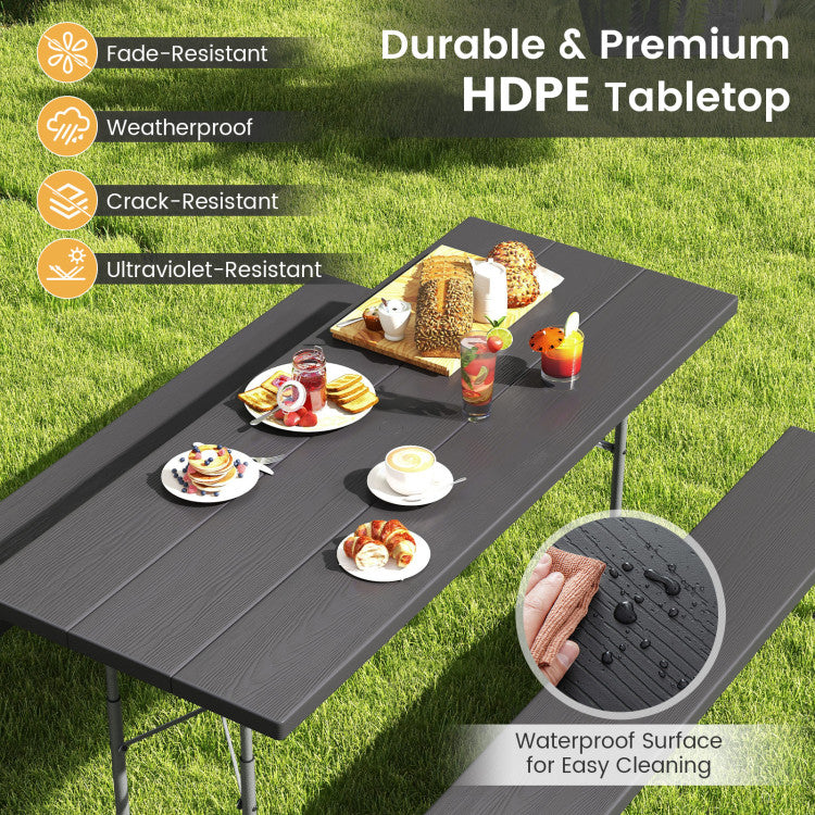 Outdoor-All-Weather-HDPE-Camping-Table-Set-Foldable-Picnic-Dining-Table-Bench-Set-with-Umbrella-Hole