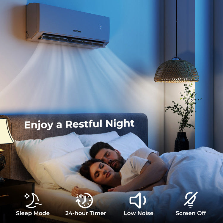 UltrEco_Series_30000_BTU_2_Zone_Wifi_enabled_Mini_Split_Air_Conditioner_23_SEER2_208-230V_Ductless_Ac Unit_with_24Hour_Timer_Digital_Display_Heat Pump