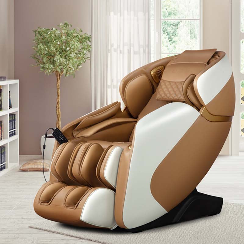 3D Full Body Shiatsu Massage Chair with AI Voice Control, SL Track Zero Gravity Massage Recliner