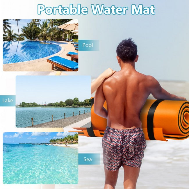 3-Layer Floating Water Pad Tear-Resistant Floating Mat for Water Recreation and Relaxing