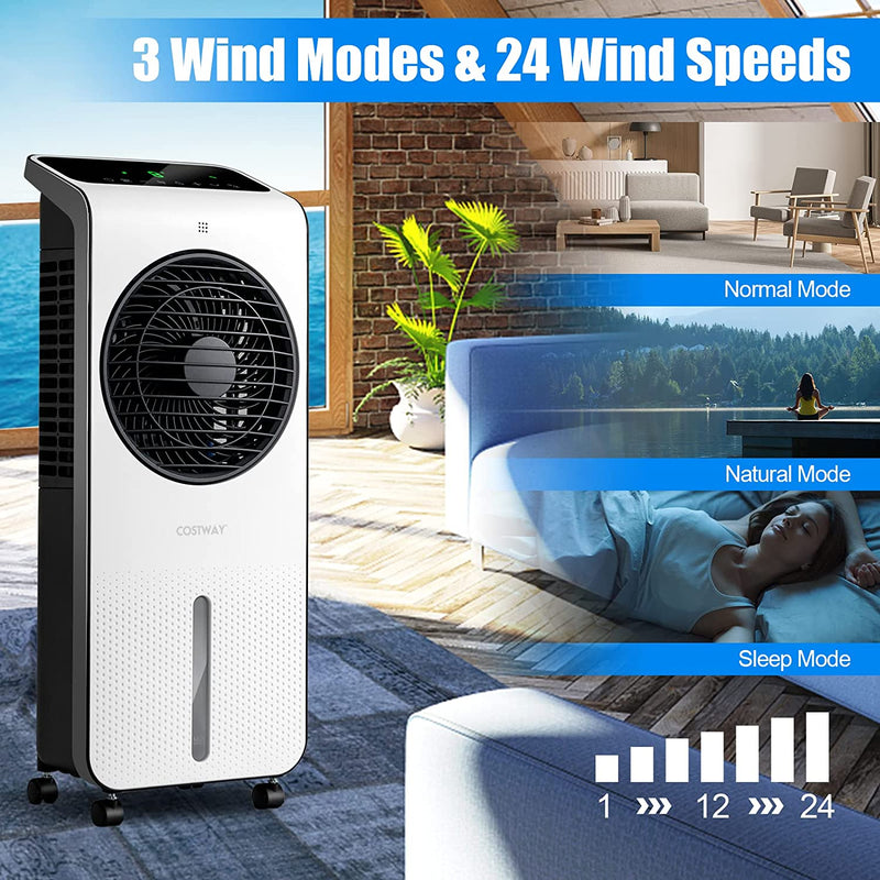 3-in-1 Evaporative Air Cooler Portable Air Conditioner Air Cooling Fan with 12H Timer and 3 Wind Modes
