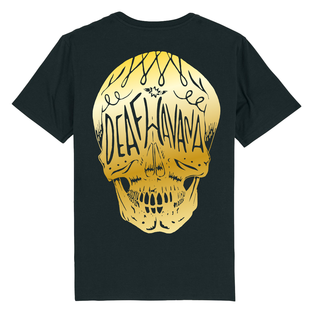 GOLDEN SKULL T-SHIRT (BLACK) - Deaf Havana product image