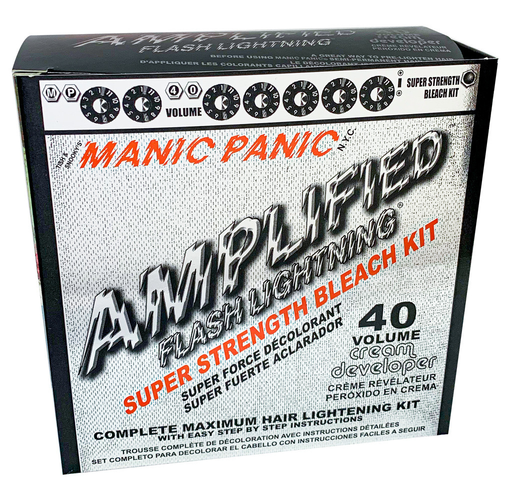Manic Panic: Flash Lightning Bleach Kit 30 Volume Cream Developer – Fun Box  Monster Emporium