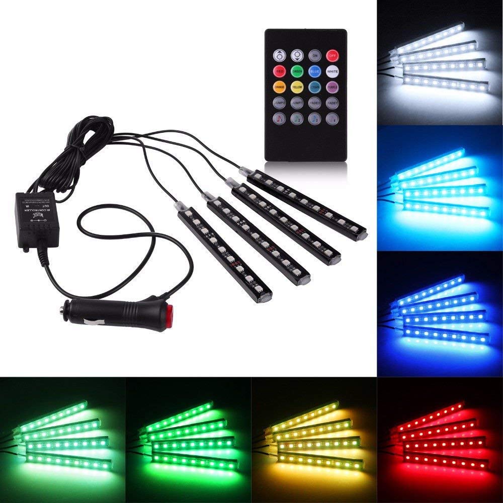 Car Underglow Lights, 4 Pcs Bluetooth Led Strip Lights with Dream Colo -  caroxygen