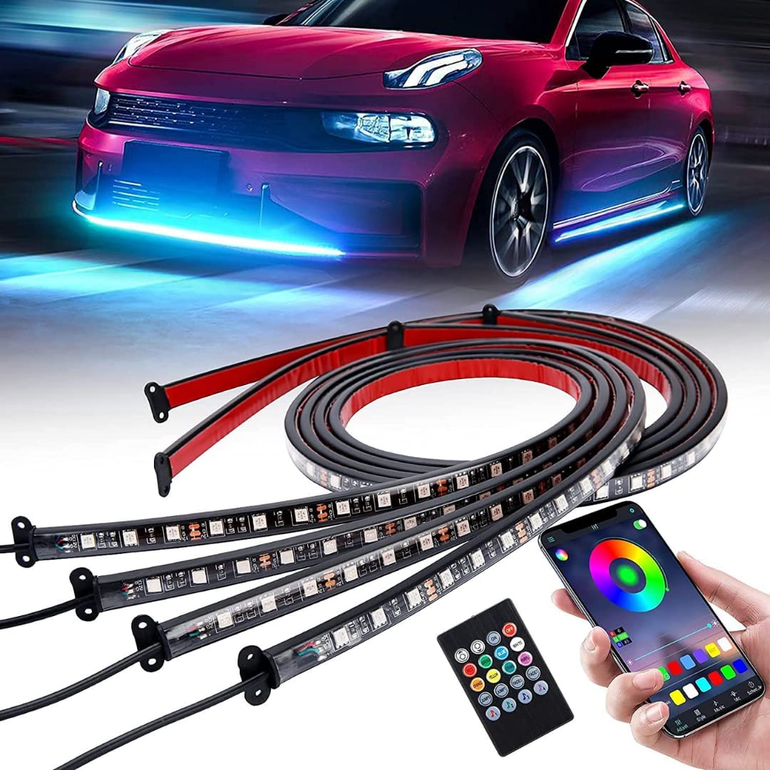 Car Led Lights Exterior Car Hood Light Strip 70 inch (1.8M