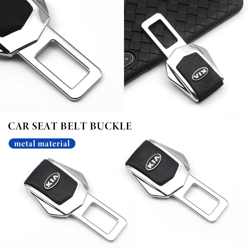 Car Seat Belt Buckle clip Set of 2 Car Safety Alarm Stopper Null