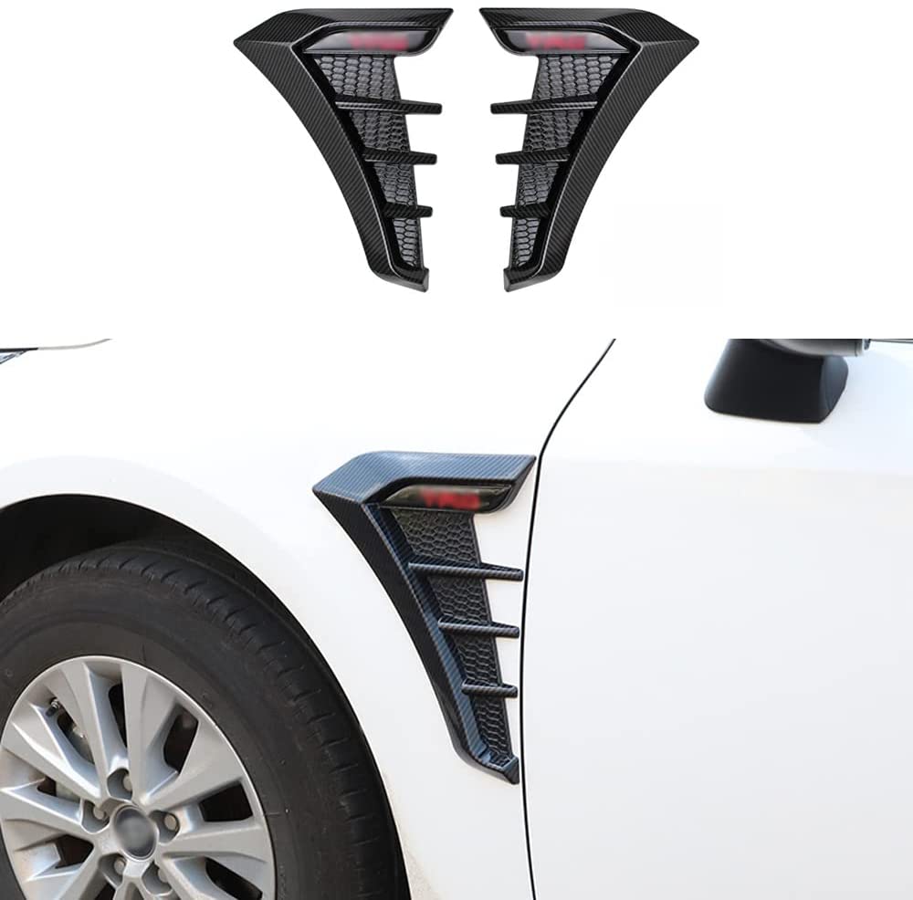 Universal Car Fender Side Vents ABS Compatible Fender Stickers Decorat -  caroxygen