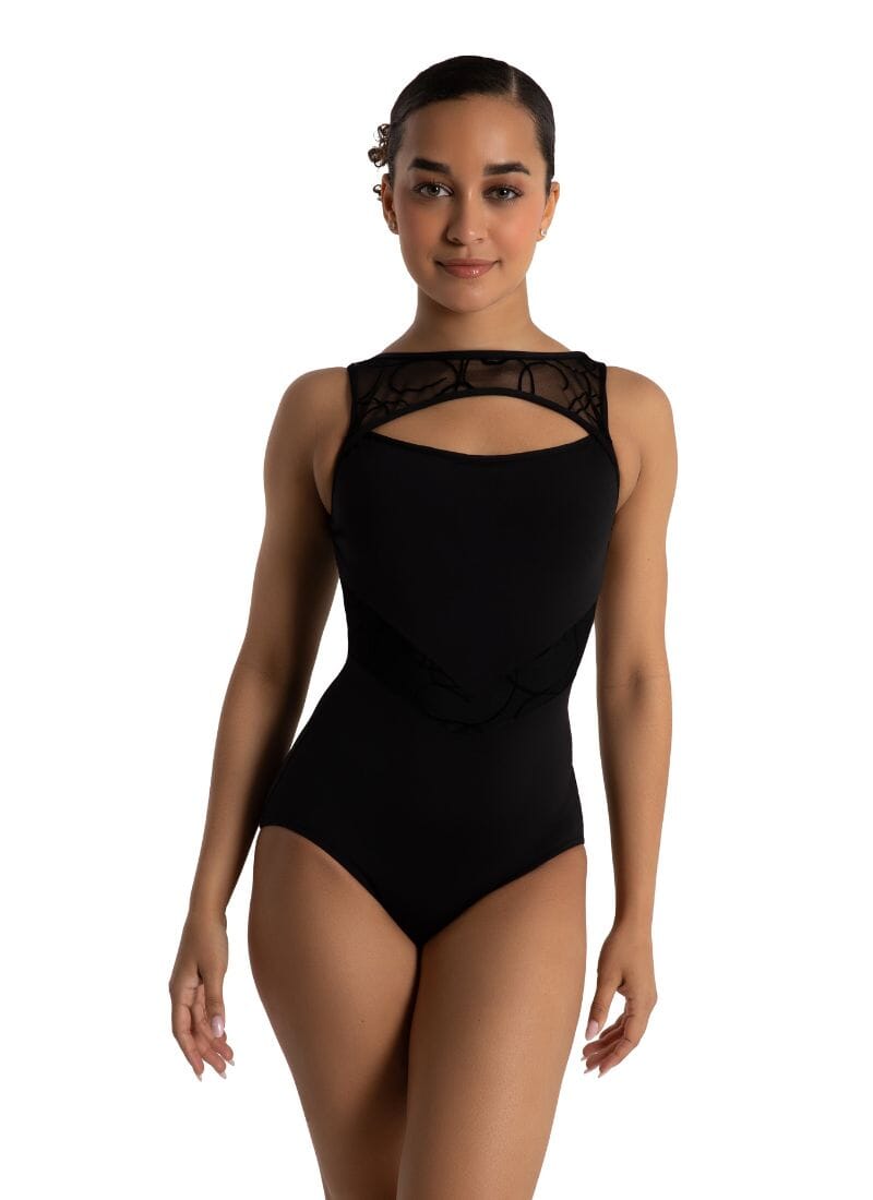 Capezio Mystical Forest Mesh Back Camisole Leotard- Adult- FINAL SALE -  Black / S