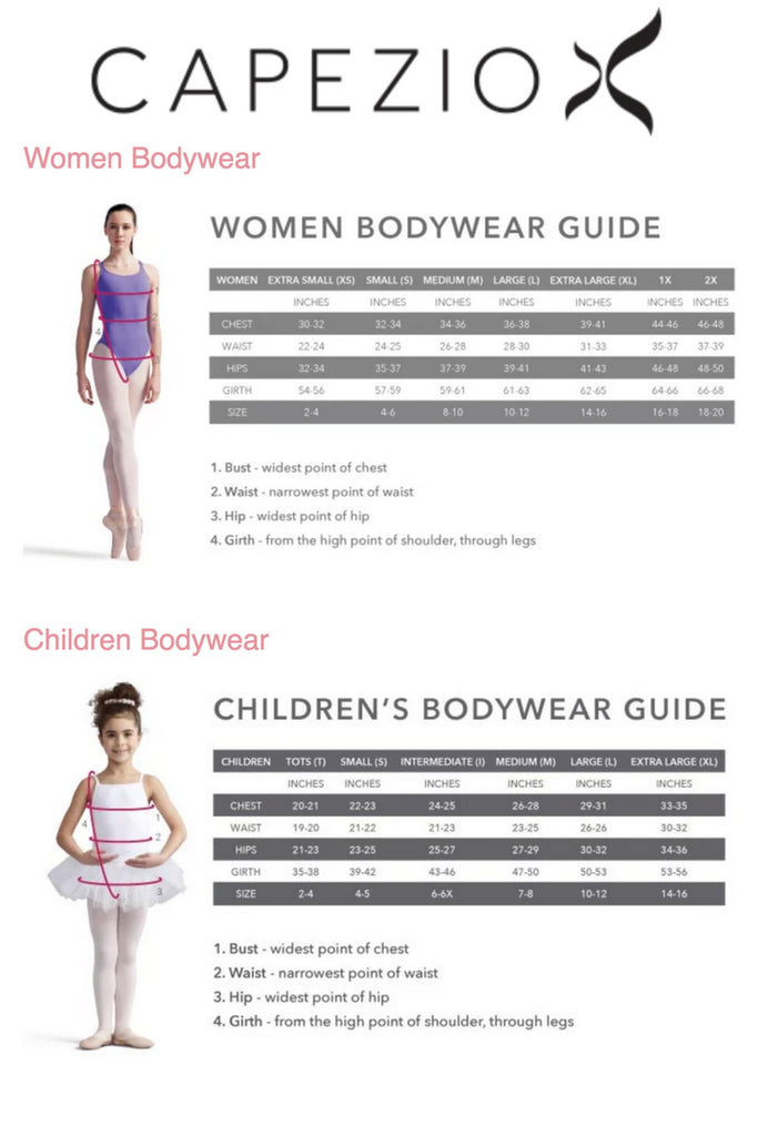 Size Charts - Développé Dancewear