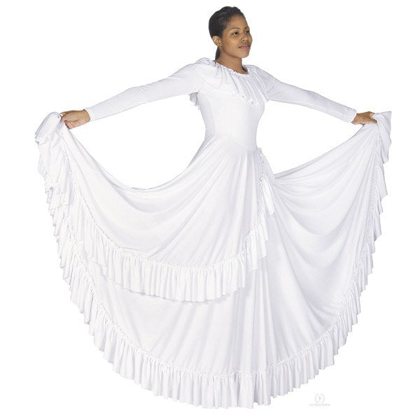 cheap white praise dance dresses