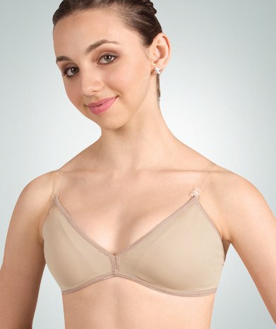 Body Wrappers Nude Clear strap Bra Tan Size XS - $26 (48% Off