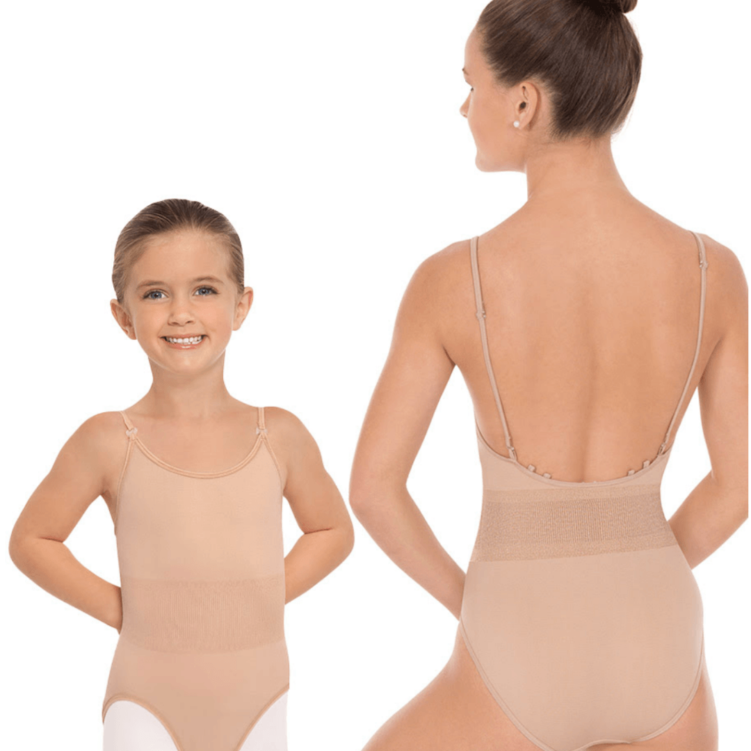 Capezio Seamless Clear Back Sweetheart Bandeau Bra