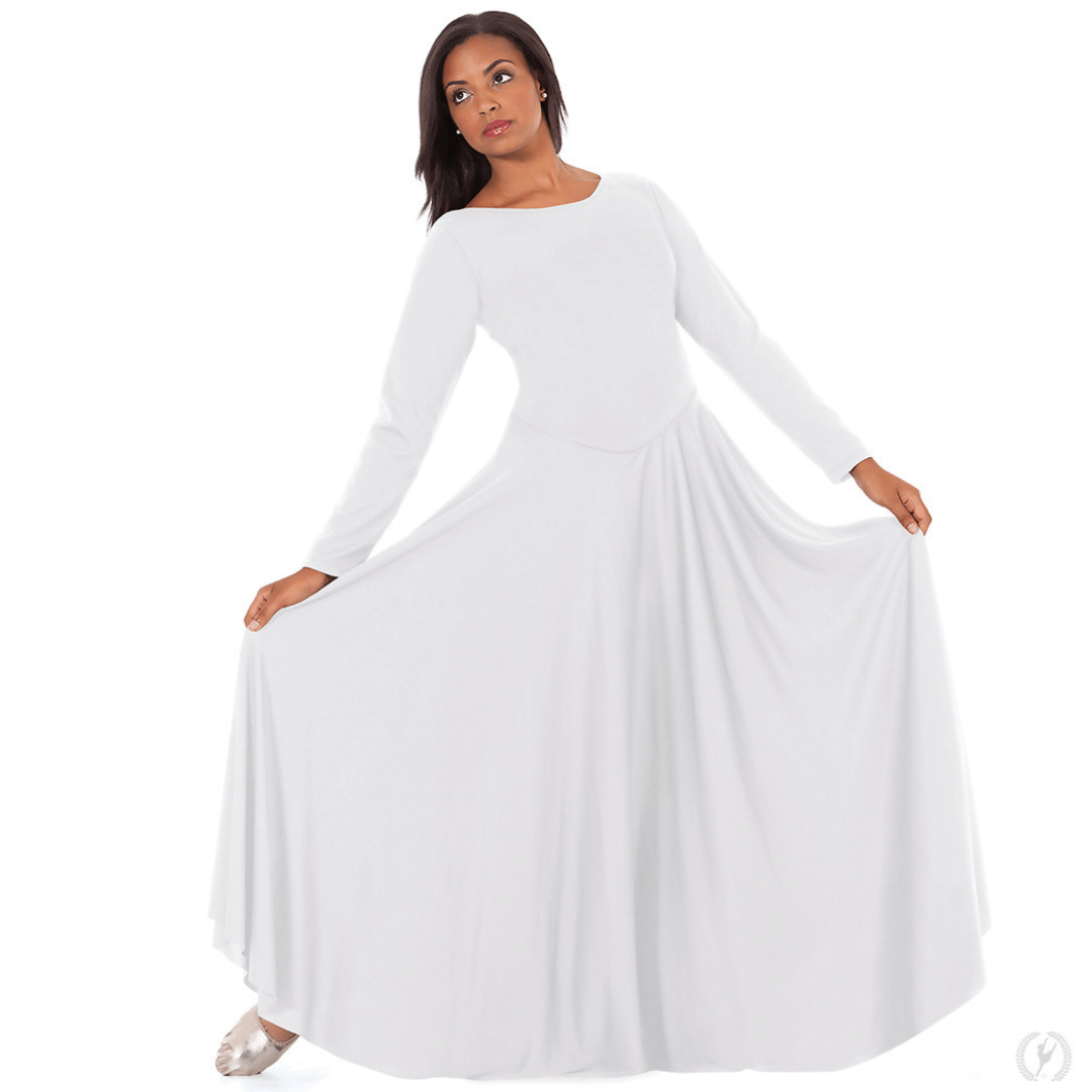 cheap white praise dance dresses